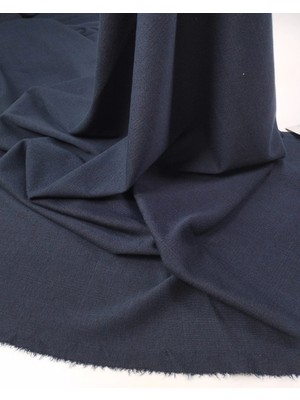 Kumaş Parça Lacivert Renkte Yumuşak Esnek Sıkı Örgüde Jarse Kumaş Elbiselik & Bluzluk 140X225CM