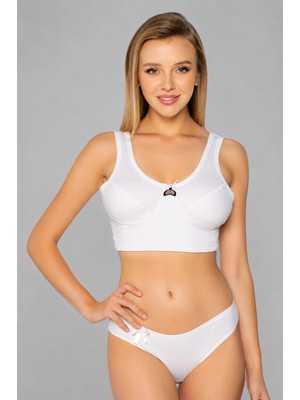 Frem Kadın Penye Yarım Atlet Body Sütyen F3049