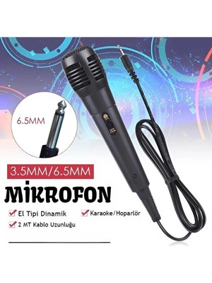 tp Karaoke Mikrofon Kablolu Mikrofon 6.5 mm Karaoke Mikrofonu ( Lisinya )