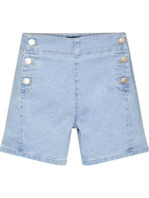 Happy Trend Vero Moda Vmkayla Hr Button Shorts VI3444 Gündelik Şort Kadın