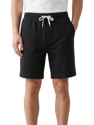 Happy Trend Pamuklu Erkek Casual Şort 2 Iplik Yan Cepli Bağcıklı Regular Fit Kalıp Boru Paça Günlük Bermuda