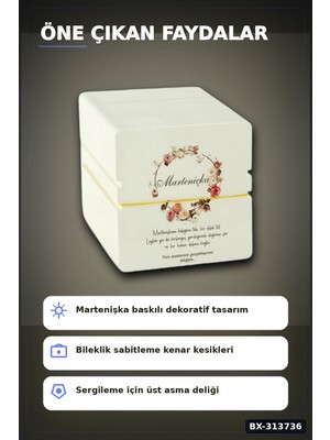 Mercora Tech 9 cm Kare Bileklik Kartı Balya 200 Adet - Takı Vitrin Düzenleyici ve Organizer BX-313736