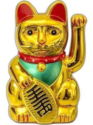 YM PAZARLAMA Pilli Sallanan Şans Kedisi - Maneki Neko ALK4525