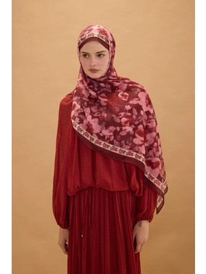 CS Camellia Scarf Tokyo Soft Pamuk Şal - Cherry
