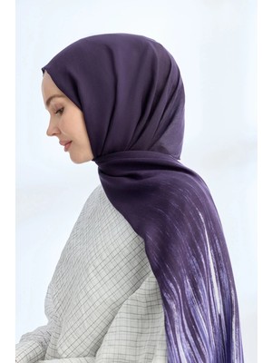 Armanda Elegant Harmony Lınora Desen Şal - Mürdüm