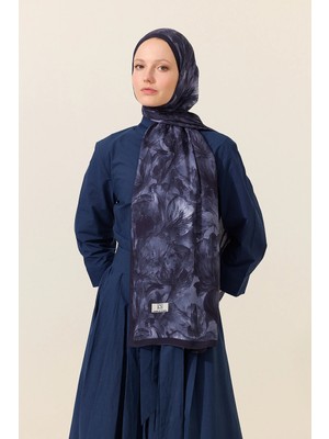 CS Camellia Scarf Matcha Rami Şal - Lacivert