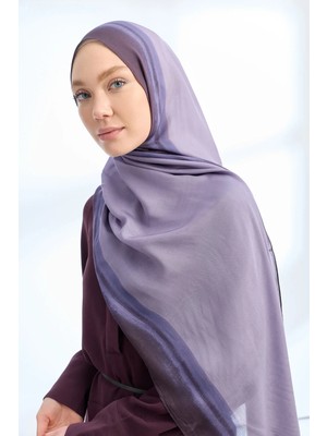 Armanda Soft Blush Floş Viskon Şal - Leylak