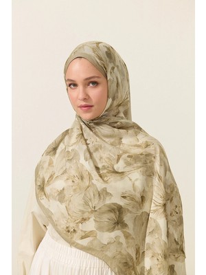 CS Camellia Scarf Matcha Rami Şal - Olive