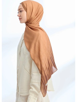 Armanda Elegant Harmony Lınora Desen Şal - Camel