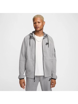 Nike M Nsw Te Fz Flc Hoodie Gri Erkek Tech Fleece Sweatshirt