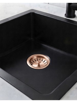 Titanium Design Rose Gold Mutfak Lavabo Çöp Süzgeci