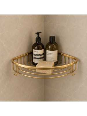 Titanium Design Gold Tekli Pirinç Duş Köşeliği/düzenleyici