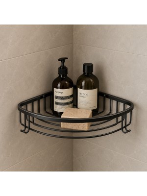 Titanium Design Siyah Tekli Pirinç Duş Köşeliği/düzenleyici