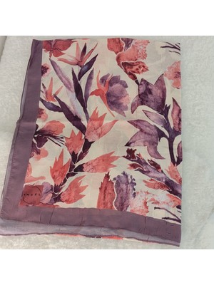 Hoaryage Soft Bambu Kraş Şal Koleksiyonu - Zengin Floral Desenler - 80X175 cm