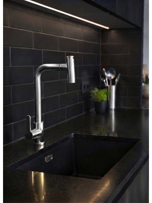 Titanium Design Krom Spiralli Eviye Bataryası