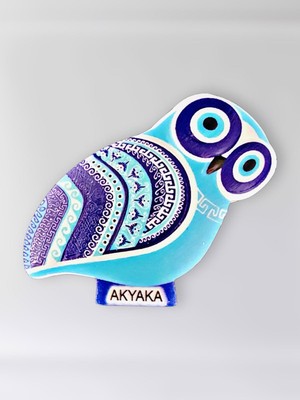 Mundy Akyaka Polyester Kabartmalı Magnet 5,5 x 9 cm  Dekoratif Hediyelik Buzdolabı Süsü  (KOD:1843)