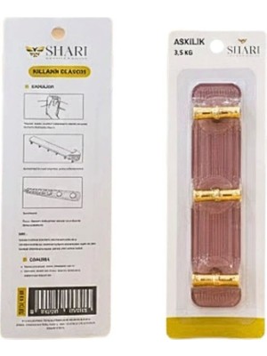 Just Cheap Store Mikakristal 3'li Yapışkanlı Askı