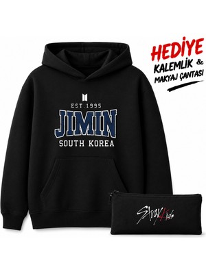 BarsDepo Straykıds Jımın Baskılı Hoodıe, %100 Pamuk Unisex Çocuk / Yetişkin Sweatshırt ( Kalemlık Hedıyelı)