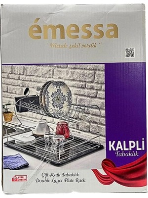 Krom Kalpli Iki Katlı Tabaklık