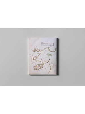 Fotolyo Piri Reis Kitab-I Bahriye Aynaroz Haritası
