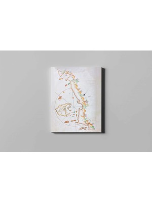 Fotolyo Piri Reis Kitab-I Bahriye Meyis Adası Haritası