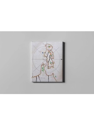 Fotolyo Piri Reis Kitab-I Bahriye Susam (Sisam) Adası Haritası