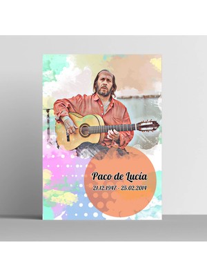 Fotolyo Paco De Lucia Sanatçı Illüstrasyonu Tablo