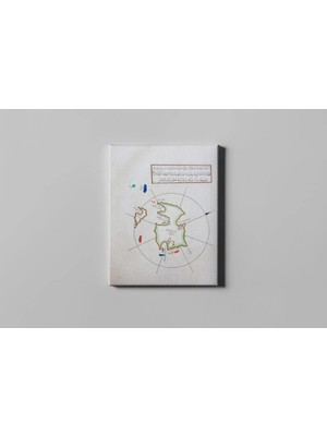 Fotolyo Piri Reis Kitab-I Bahriye Lise Adası Haritası
