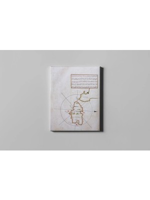 Fotolyo Piri Reis Kitab-I Bahriye Istendin Haritası