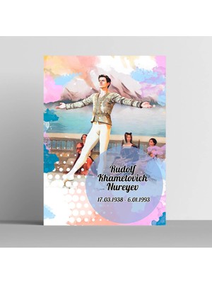 Fotolyo Rudolf Khametovich Nureyev Sanatçı Sanatçı Illüstrasyonu Tablo