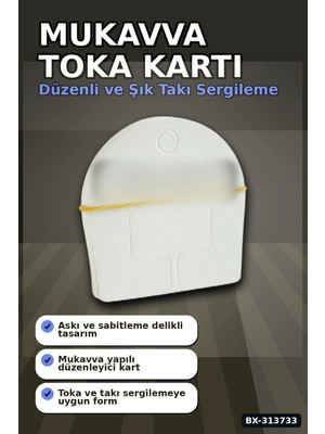 sbodurhome 6 cm Yuvarlak Mukavva Toka Kartı 200 Adet Bağ - Takı & Makyaj Düzenleyici BX-313733