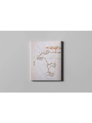 Fotolyo Piri Reis Kitab-I Bahriye Selanik Haritası