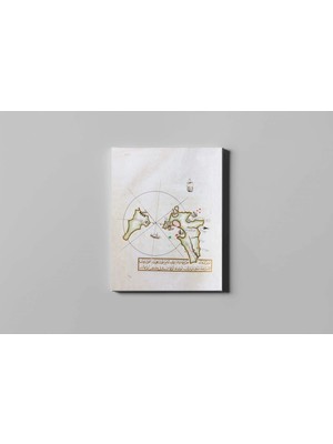 Fotolyo Piri Reis Kitab-I Bahriye Posiye Adası Haritası