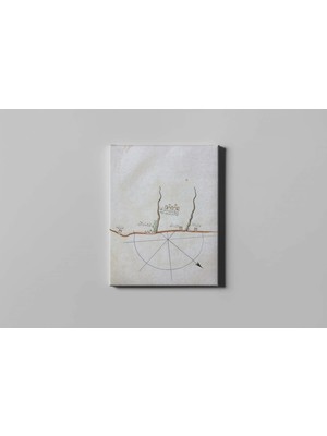 Fotolyo Piri Reis Kitab-I Bahriye Orinen Kalesi Haritası