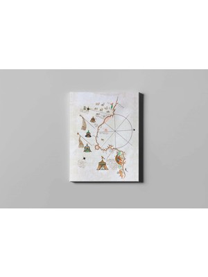 Fotolyo Piri Reis Kitab-I Bahriye Musrata (Mızrata) Haritası