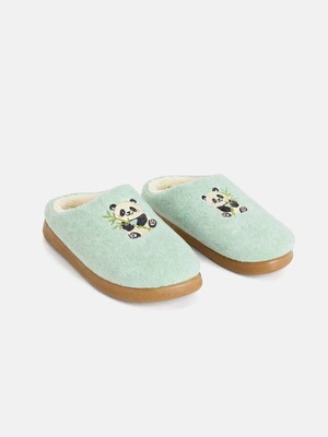 LC Waikiki Panda Nakışlı Kadın Ev Terliği  (W6)