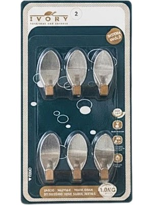 Royaleks Oval 6'li Metal Yapışkanlı Askı