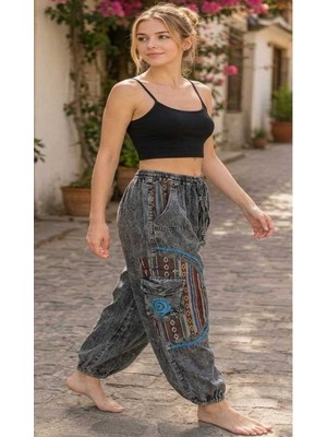 Fibula Bohem ve Otantik Standart Beden Ithal Pamuk Pantolon 38-46 Bedenler Arası Uygun