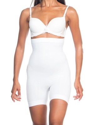 Gees Global Popo Açık Boxer Korse - Beyaz - KLBN29898