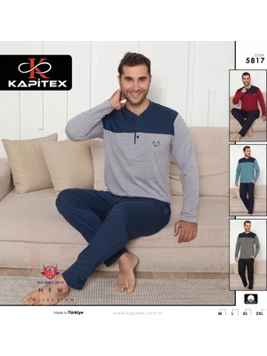 Kapitex Erkek Pijama Takımı Xxl Beden - Lacivert