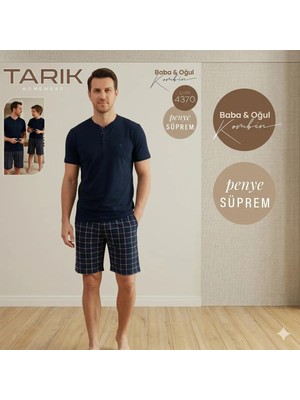 Tarık Erkek Şortlu Pijama Takımı L Beden