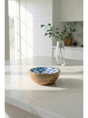 Mango Agacı Sunum Servis Kasesi & Dekoratif Kase 20 cm Desenli
