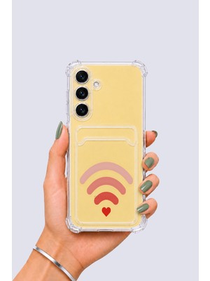Samsung Galaxy S24 Fe Kartlıklı Aşk Sinyali Desenli Kılıf