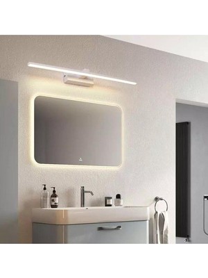 Fer Avize Berrak Modern Tasarım Beyaz Renk Gün Işığı Ledli Banyo - Mutfak - Salon LED Duvar Ap