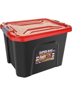 ASR-4045 Superbag Saklama Kutusu Renkli Kapak 40 Lt
