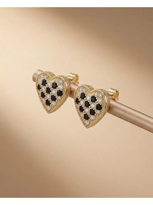 Parla 18K Altın Kaplama Zirkon Taşlı Küpe – Model Kp-54