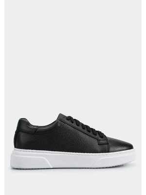 ProvoQ Siyah Deri Erkek Sneaker