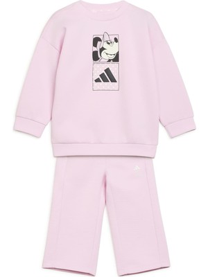 AKS3949 Adidas I Dy Mı Jog Bebek Eşofman Takımı Pembe