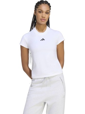 AKF6371 Adidas W Z.n.e. Bb Tee Kadın T-Shirt Beyaz