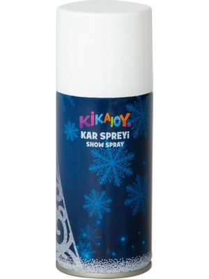 Kikajoy 150 ml Yılbaşı Kar Spreyi Noel Süsleri için İdeal ve Kolay Silinebilir Özellikte